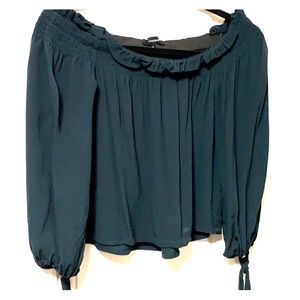 Off the shoulder dark green top from VICI